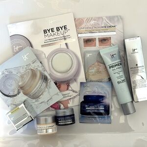 New 8 pc It Cosmetics Skincare Beauty Lot Full, Travel, Sample Sz Primer Retinol